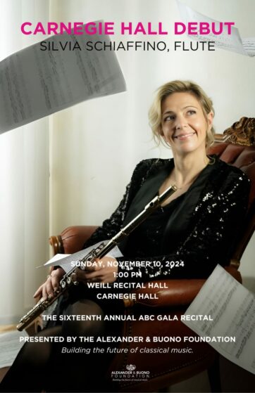 Silvia Schiaffino Carnegie Hall Ad